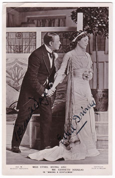 Kenneth Douglas and Ethel Irving "Making A Gentleman" Beagles 453 M. Signed postcard