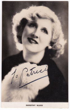 Dorothy Ward. Photocard signed to Patricia