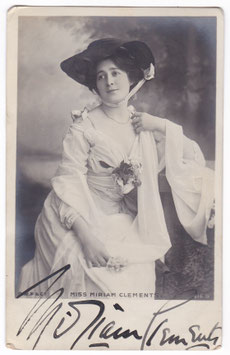 Miriam Clements. Faulkner 416 B. Signed postcard