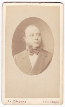 Georges Octave Dujardin Beaumetz. French physician and hygienist. Berthier, Paris CDV