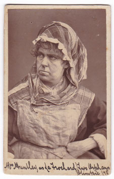 Mrs Frank Huntley (Josephine Shalders) La Frochard "The Two Orphans" Royal Olympic Theatre, 1875.