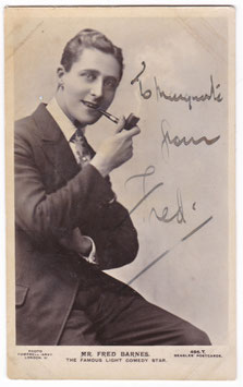 Fred Barnes. Beagles 496 T. Signed postcard