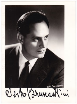 Sesto Bruscantini. Villiani, Bologna. Signed photo