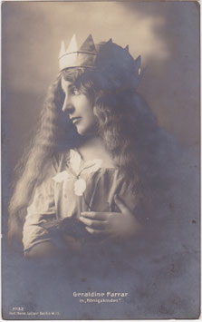 Geraldine Farrar as Gänsemagd "Königskinder" Herm Leiser 3732