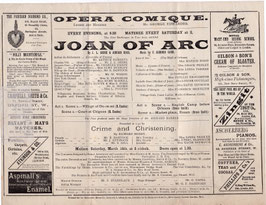 Joan Of Arc. Marion Hood, Arthur Roberts, Alma Stanley, Louie Pounds, Phyllis Broughton, Katie Seymour. Opera Comique, 1891