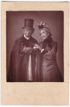 James Lewis and Ann Hartley "A Night Off" Barraud. 1886. Woodburytype