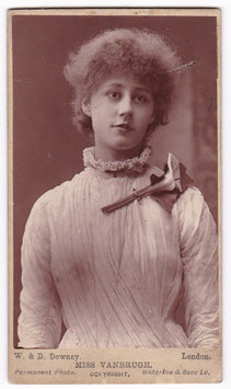 Violet Vanbrugh. W & D Downey. Taunus ad. Woodburytype CDV