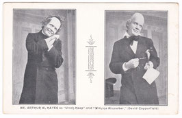 Arthur W Hayes as Uriah Heep and David Copperfield.