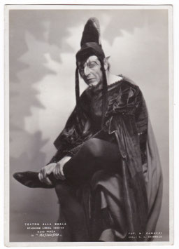 Ezio Pinza "Mefistofele" La Scala, 1933–1934 season. Camuzzi