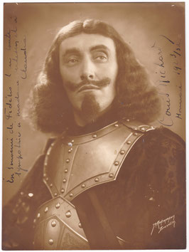 Louis Richard as Don Pizarro "Fidelio" Théâtre de la Monnaie. Signed and inscribed photo