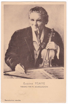 Eugène Ysaÿe. From the artwork by M Bourguignon
