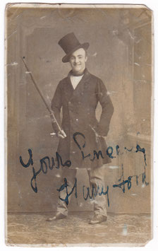 Harry Ford. Comedian. Signed postcard