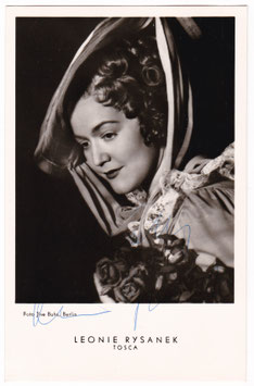 Leonie Rysanek "Tosca" Signed postcard