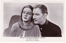 Ronald Colman. Rosalind Russell "Under Two Flags" FS 24