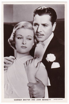Warner Baxter and Joan Bennett. Film Partners P 237