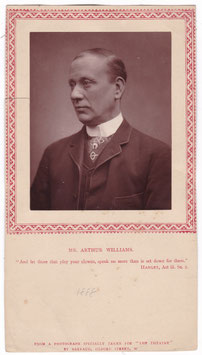 Arthur Williams. Barraud, 1888. Carbon