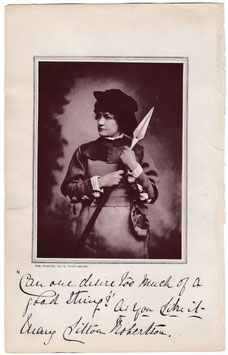 Marie Litton as Rosalind in "As You Like It" 1880. Woodburytype,
