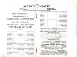 The Beauty Of Bath. Seymour Hicks, Ellaline Terriss, Topsy Sinden, Maudi Darrell, William Lugg, Aldwych, 1906