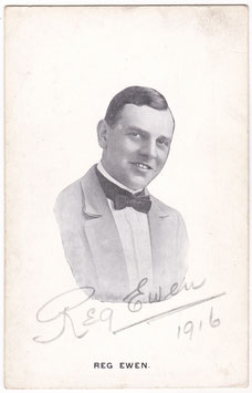 Reg Ewen. Comedian. Signed postcard