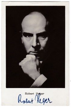 Robert Heger. Conductor and composer. Signed postcard, 1935
