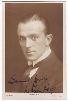 Nelson Keys. Comedian. Signed and inscribed postcard