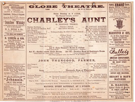 Charley's Aunt. W S Penley, Ernest Hendrie, Walter Everard, Ada Branson, Kate Tully, Nina Boucicault. Globe, 1893/96