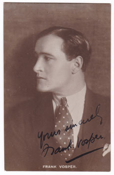 Frank Vosper. Signed postcard