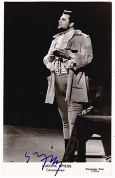 Ludovic Spiess "Tosca" Signed postcard