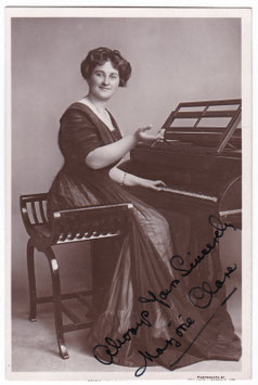 Marjorie Clare. Pianist. Signed postcard