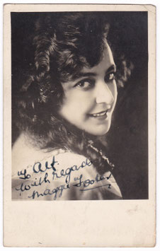 Maggie Foster. Signed postcard