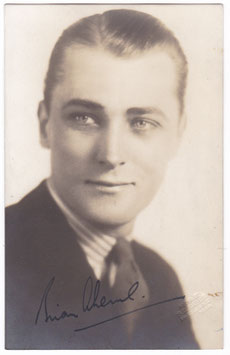 Brian Aherne. Signed photocard