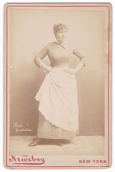 Kate Castleton. Music hall performer. Newsboy 17 cabinet photo