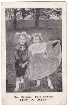 Tiny and Mite. The Original Twin Sisters. Dancers