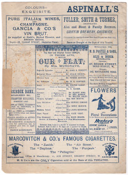 Our Flat: Boys Will Be Boys. Charles Fawcett, Willie Edouin, May Whitty, Maud Graves, Georgie Esmond. Strand, 1894
