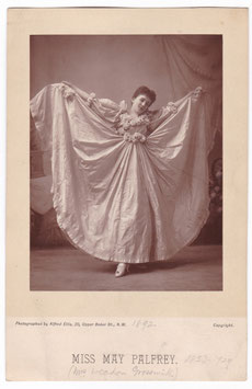 May Lever Palfrey (Mrs Weedon Grossmith) Alfred Ellis, 1893. Carbon