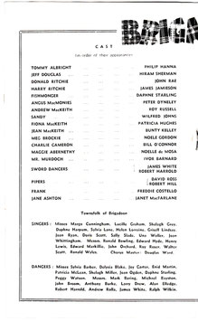 Brigadoon. Philip Hanna, Hiram Sherman, John Rae, Freddie Costello, Noele Gordon, Noelle de Mosa. His Majesty's, 1949