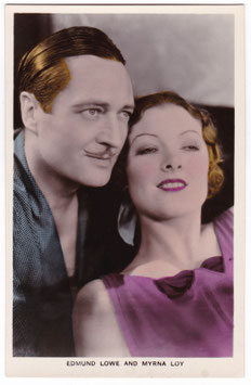 Edmund Lowe and Myrna Loy. Film Partners PC 23