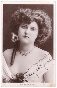 Odeyne Spark (formerly The Little Spark) Comedienne, dancer. Rotary 1806 A. Signed postcard