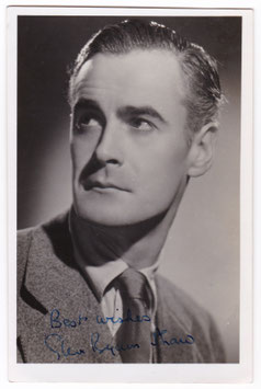 Glen Byam Shaw. Signed postcard