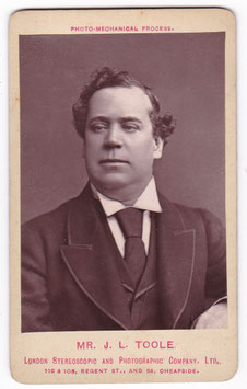 John Lawrence Toole. London Steroscopic Co. Pears' Soap ad. CDV