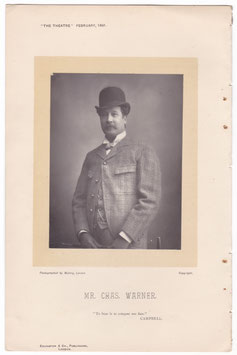 Charles Warner. Walery, 1891. Carbon