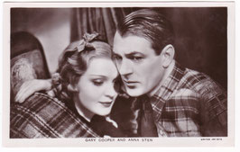 Gary Cooper and Anna Sten. Film Partners P 177