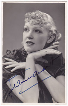 Jeanne Aubert. Signed postcard