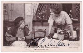 Sydney Fairbrother and Phyllis Neilson Terry "Priscilla Runs Away" Beagles 210 L. Signed postcard