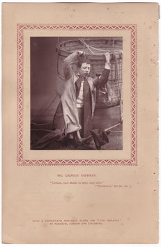 George Giddens as Dr Glynn "The Balloon" Barraud, 1889. Carbon