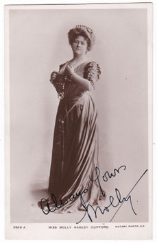 Molly Hamley Clifford. Contralto. Rotary 2656 A. Signed postcard