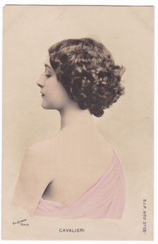 Lina Cavalieri. Reutlinger, Paris. 52/17 (tinted)