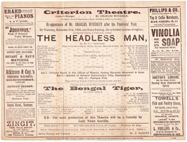 The Headless Man. Charles Wyndham, Ellis Jeffreys, Ethel Matthews, May Blayney. Criterion, December 1893