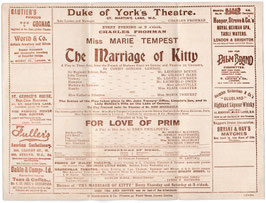 The Marriage Of Kitty. Marie Tempest, Leonard Boyne, Gilbert Hare, Elsie Chester. Duke Of York's, 1902