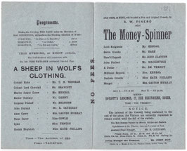 A Sheep In Wolf's Clothing: The Money Spinner. William Kendal, Madge Kendal, Kate Phillips, John Clayton. St James's, 1881